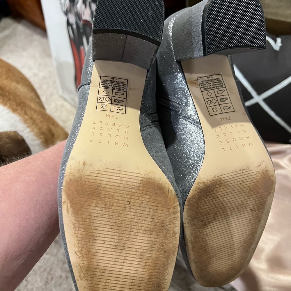 WHBM silver booties - Picture 4 of 8
